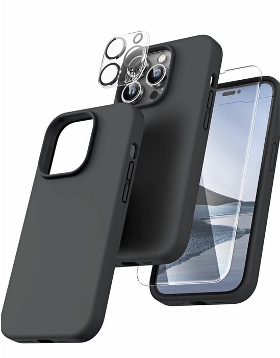 iPHONE 14/15/16/PRO/MAX/PLUS Husa Series + Folie Sticla + Folie Camera