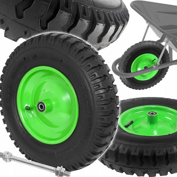 Roata pentru roaba, carucior 400x 92, ax 1 mm, janta 220 mm, Verke