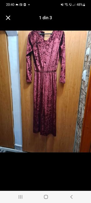 Salopeta eleganta din catifea