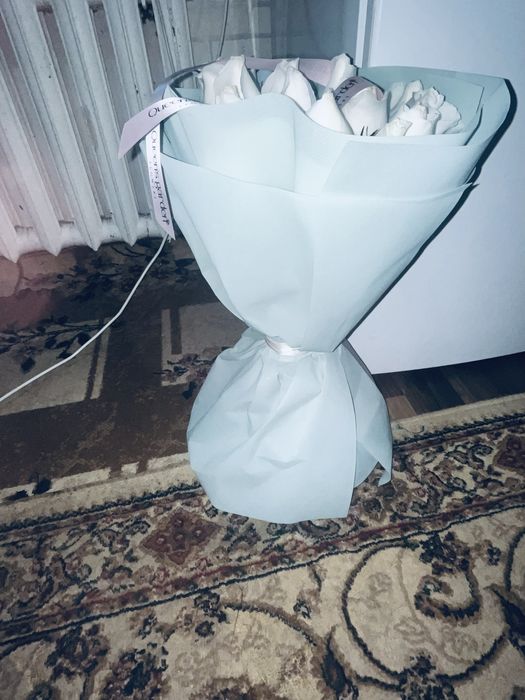 Белый роза , свежийй