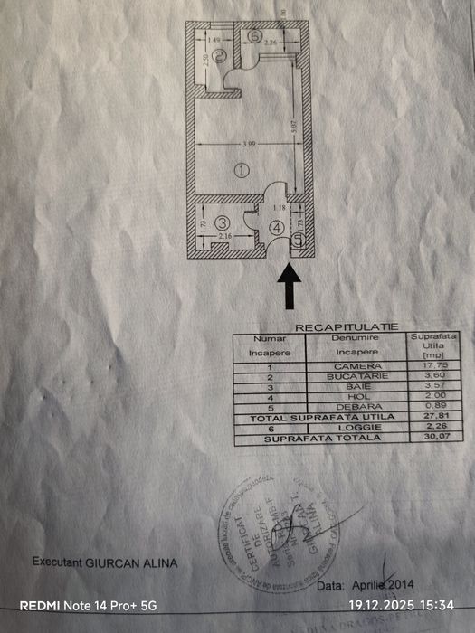 Garsoniera piata Minis Bucuresti