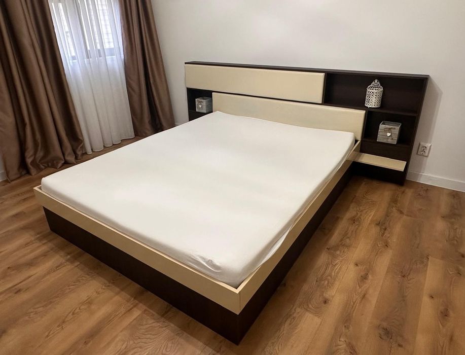 Mobilier dormitor ( pat 160*200 + dulap 220*220*50 )