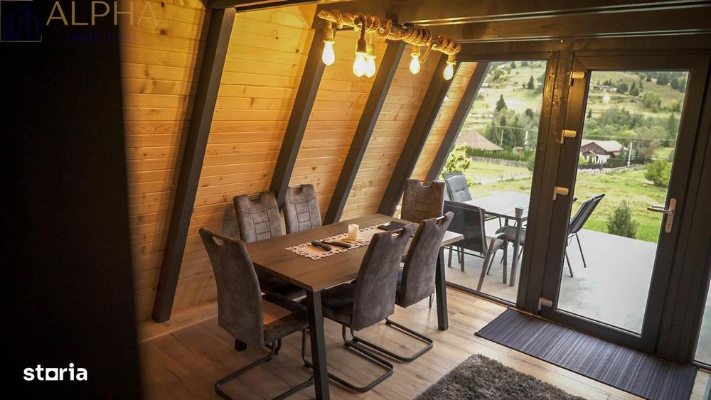 Cabana A Frame 115mp utili, Teren 3450mp, Coada Lacului Colibita