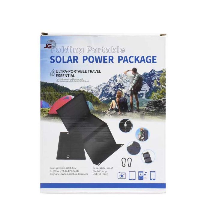 Сгъваем соларен панел 21W за зареждане на USB устройства
