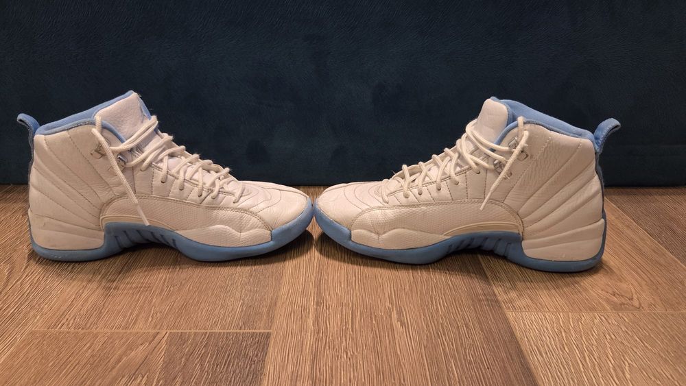 Air Jordan 12 Retro White and University Blue