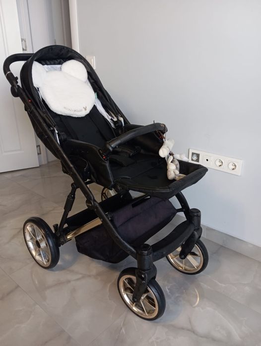 Бебешка количка 3 в 1 Kunert Ivento Eco Black Pearl