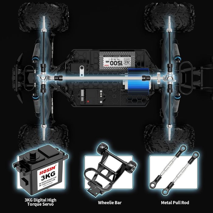 RC  1:10 Hosim RC Monster Truck 48+ KMH 4X4 Off-Road RC