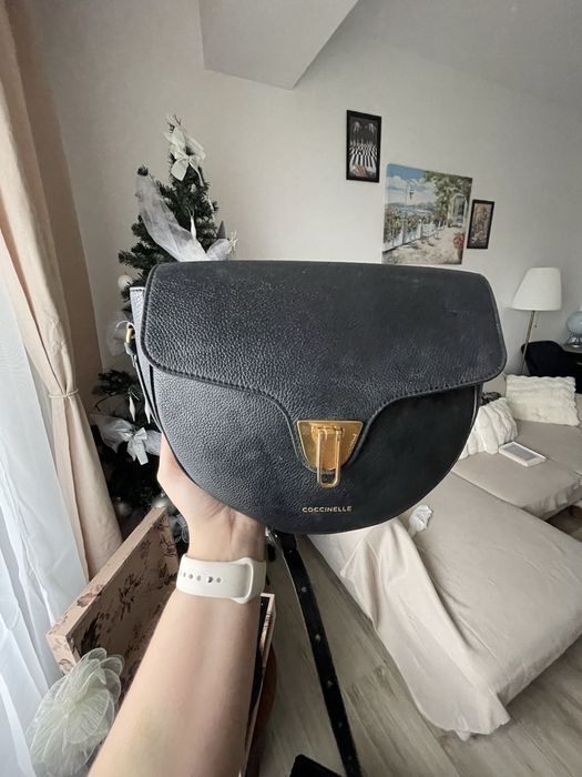 Geanta de piele neagra Cocinelle