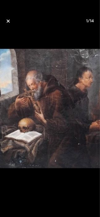 Tablou in ulei pe panza. Sf Jeronim