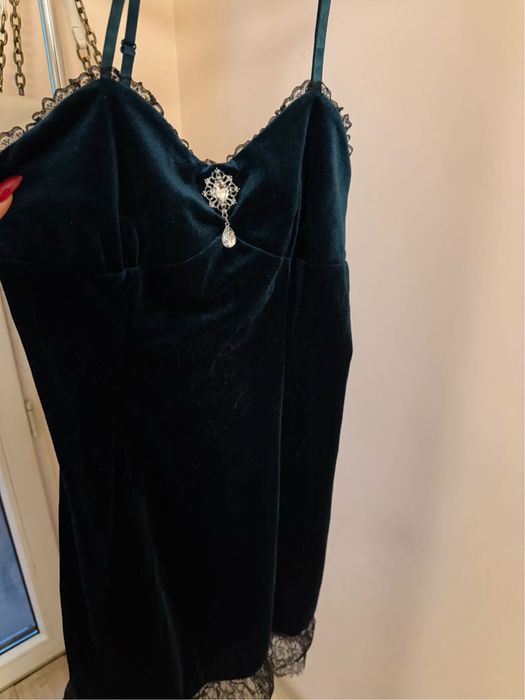 Уникална зелена рокля