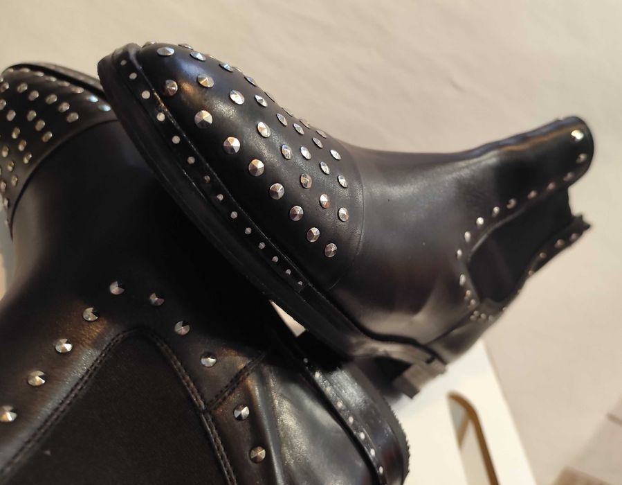 Ghete chelsea cap toe 41 Lav. Artigianale Fantasy piele naturala moale