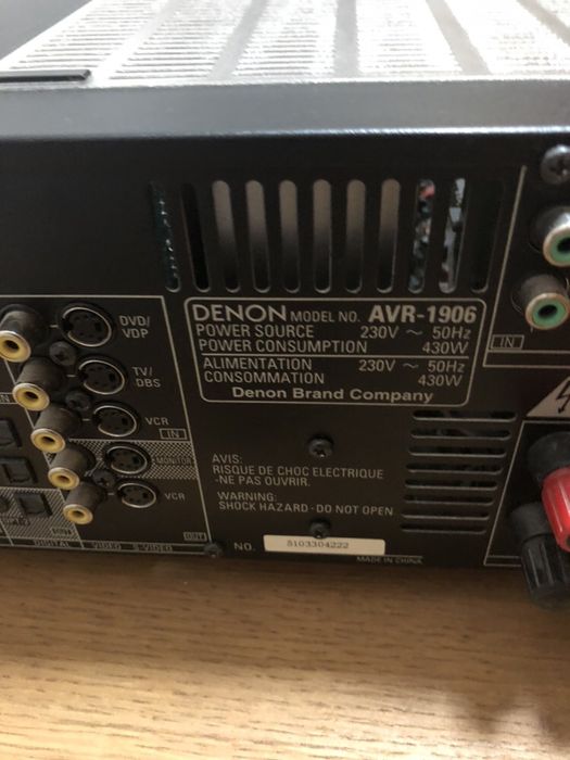 Receiver Denon AVR 1906