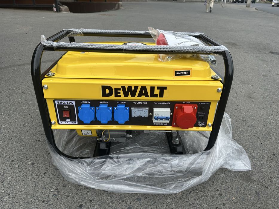 Генератор DEWALT 6500AV 6.5 кВт НОВЫЙ (220/380В)
