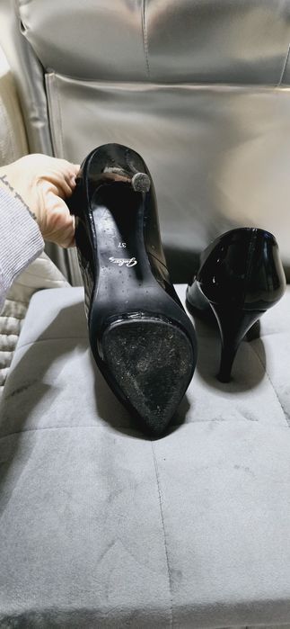 Pantofi guban piele lacuita