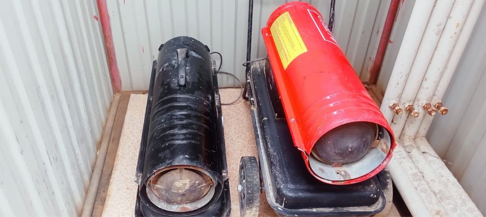 тепловые пушки (дизельные обогреватели).