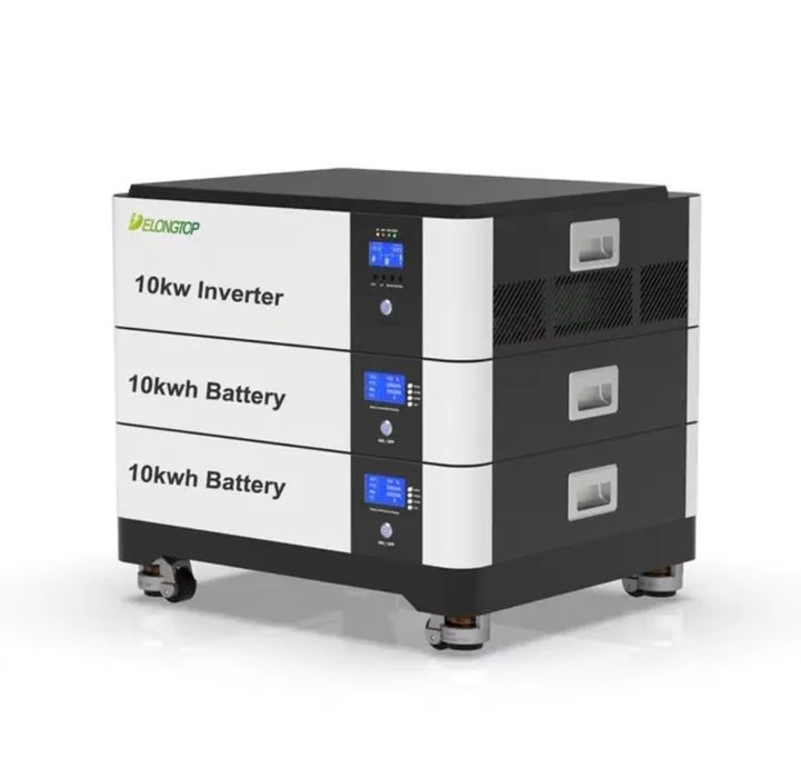 Соларна хибридна система 10kWh батерия LiFePo4 10kW инвертор All InOne