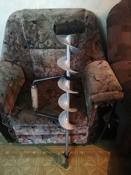 Бур дюралевый для рыбалки