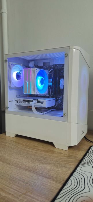 Gaming PC WHITE | RTX 5060 8GB Ryzen 5 5600 32GB DDR4 RAM 1TB SSD NVMe