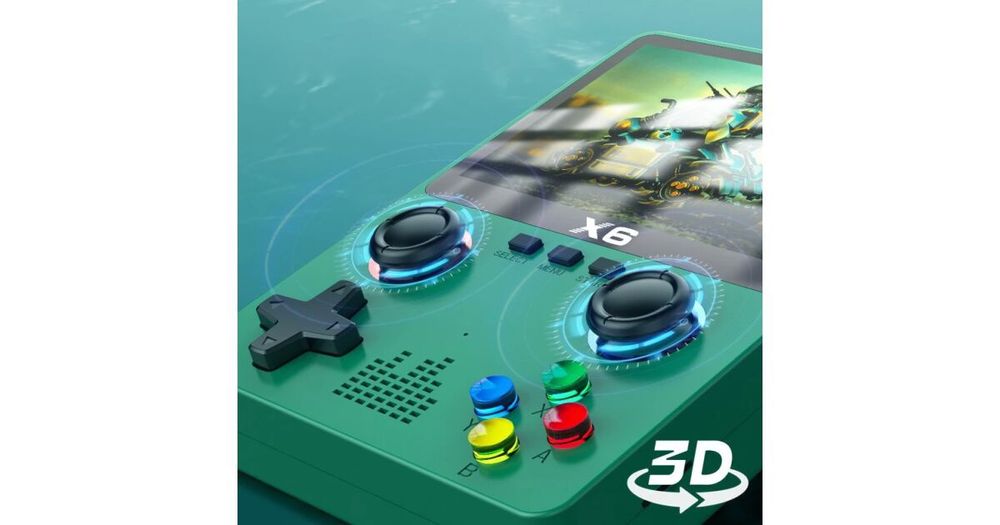 Consolă de jocuri portabilă multi-sistem X6