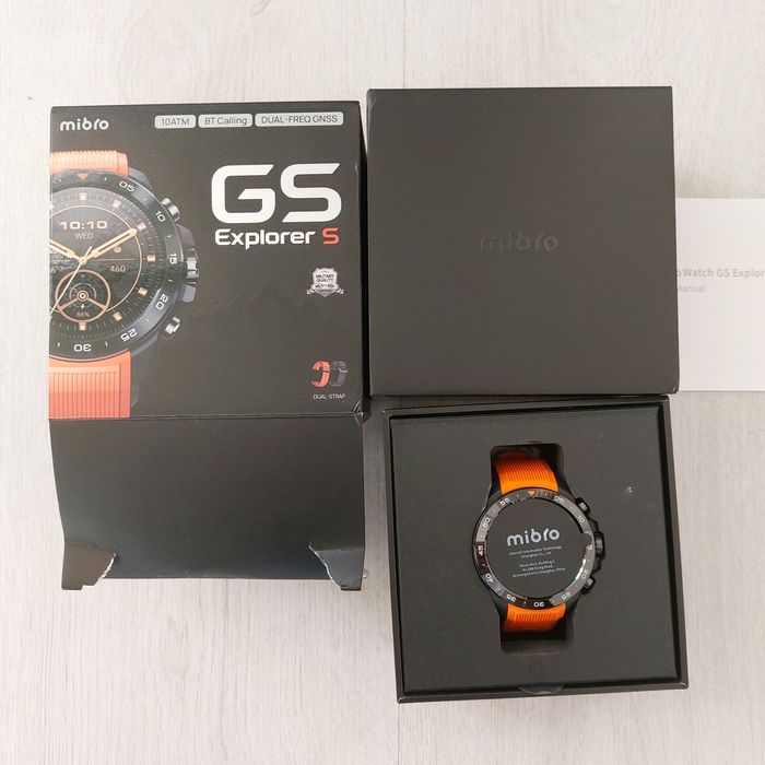 Смарт часовник Mibro GS Explorer S (GPS,10 ATM,AMOLED, Военен стандарт