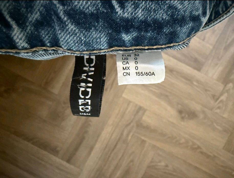 Широки широки дънки H&M Divided с висока талия / EUR 32 (XS)