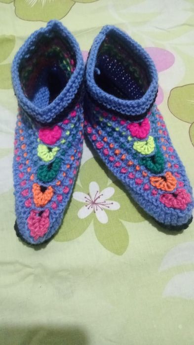 Вязаные женские следки.