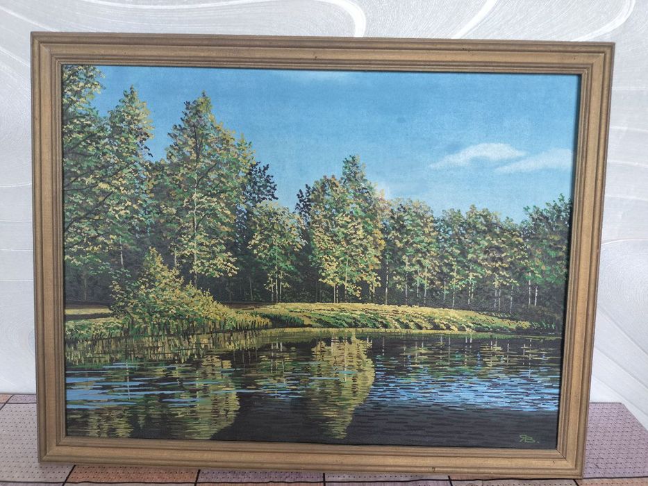 Картина маслом 60х45, ручная работа, в рамке. Отличное состояние.
Разм