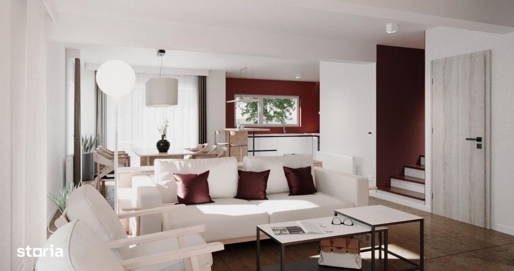 Casa nouă tip Duplex, 155 mp, 200 mp curte individuala- Odăile