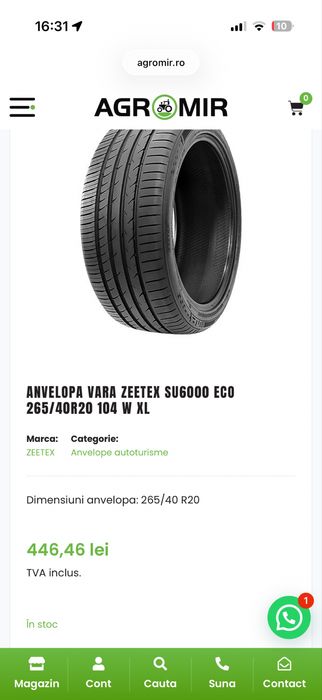 Anvelope vara ZEETEX SU6000 265/40R20 104 W XL