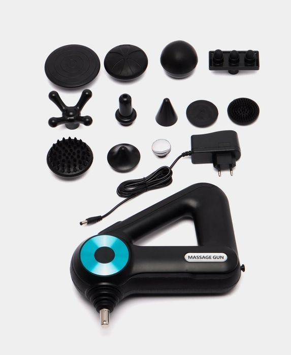 Массажер для тела Massage Gun 12 насадок