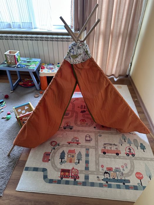Детска палатка оранжева