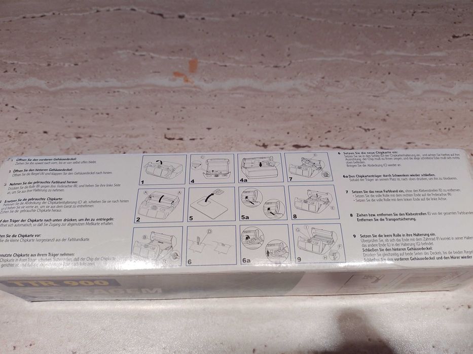 Sagem Thermo-Transfer-Rolle TTR 900  + Chip - ORIGINALA