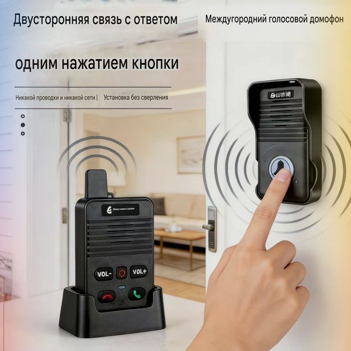 Домофон беспроводной и без WiFi без Сети
