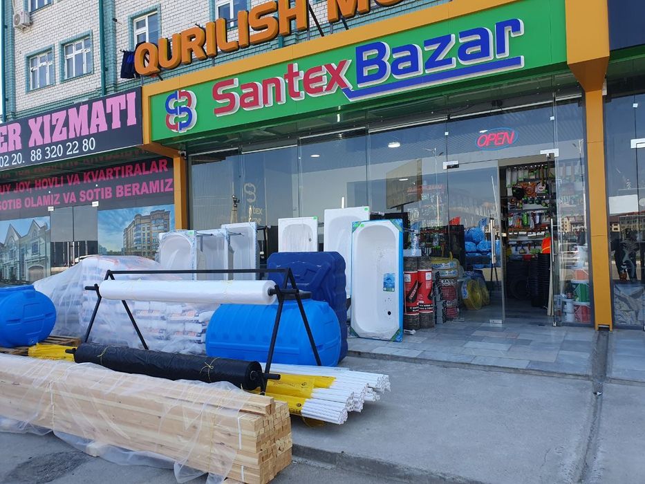 Қурилиш моллари ҳамда сантехника маҳсулотлари арзон нархларда сотилади