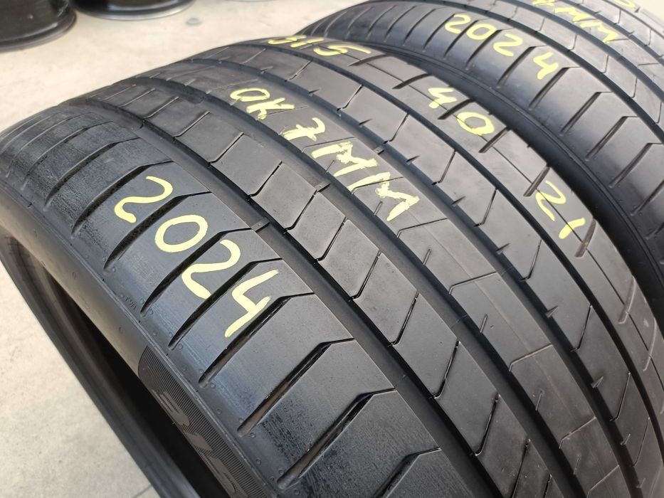 Doua anvelope vara 315 40 21 pirelli p zero pz4 MO profil de 7 mm dot 2024