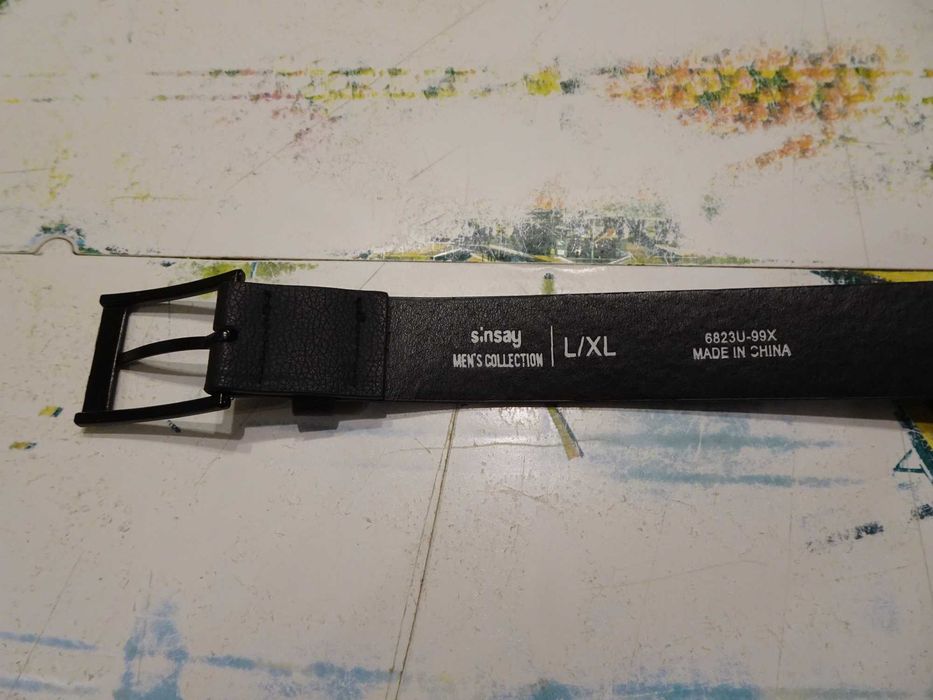 Комплект мъжки дънки, нови, размер W36, цвят: графитен + колан