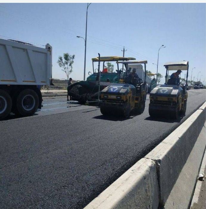Asfalt yotqizish va yo‘l chizish xizmatlari