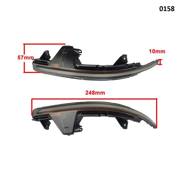 Динамични бягащи мигачи огледала Audi A7 C7 S7 анимирани ауди а7 ц7