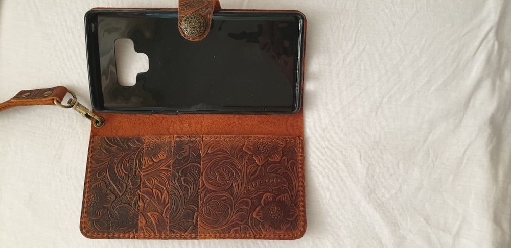 Samsung Note 9 чехол кожанный