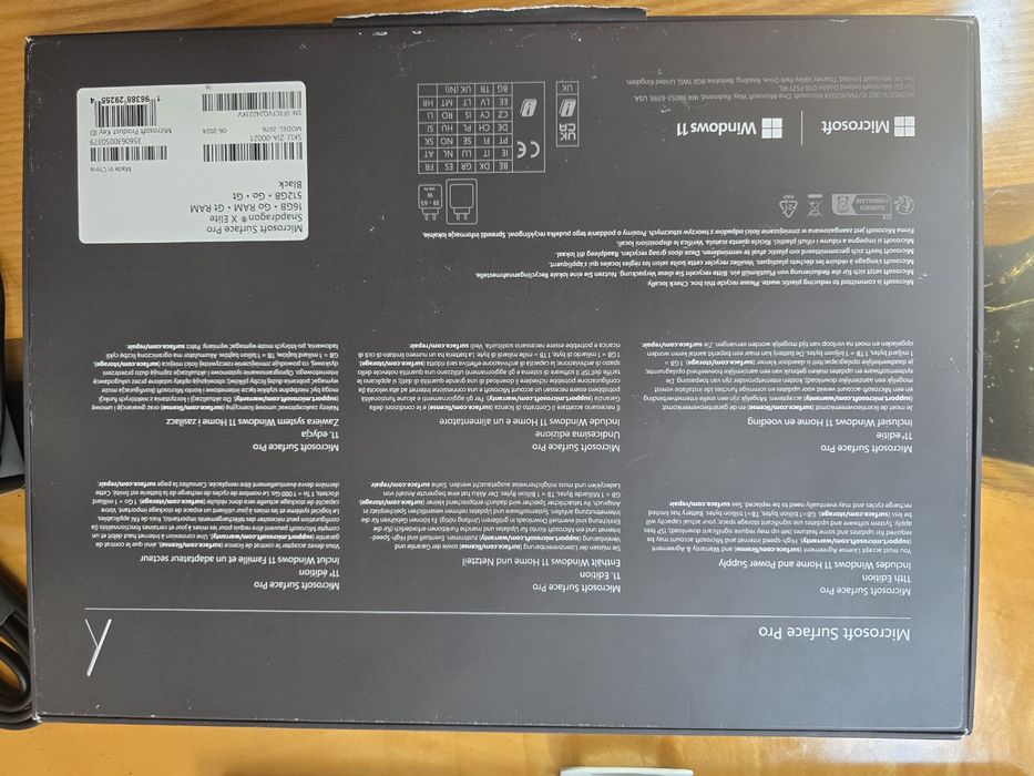 Tableta Microsoft surface pro x elite 512 gb