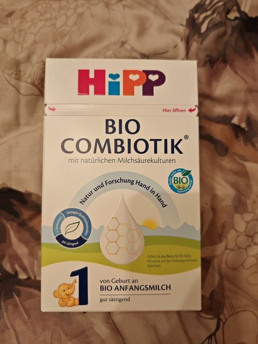 3х600гр. Адаптирано мляко HiPP Organic Combiotik 1