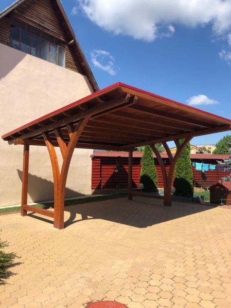 Foișoare, terase, garaj auto, lemn masiv, 350lei mp cu material inclus