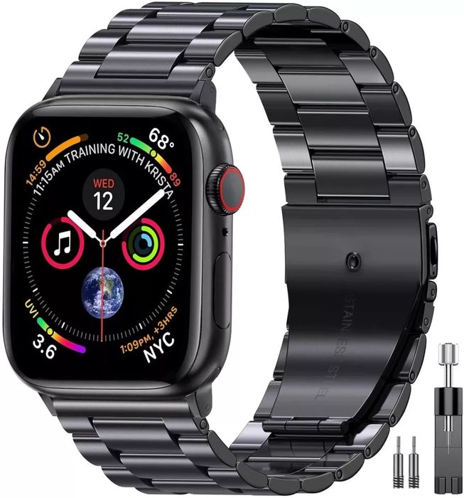 Метална стоманена верижка/каишка за APPLE WATCH+ПОДАРЪК машинка