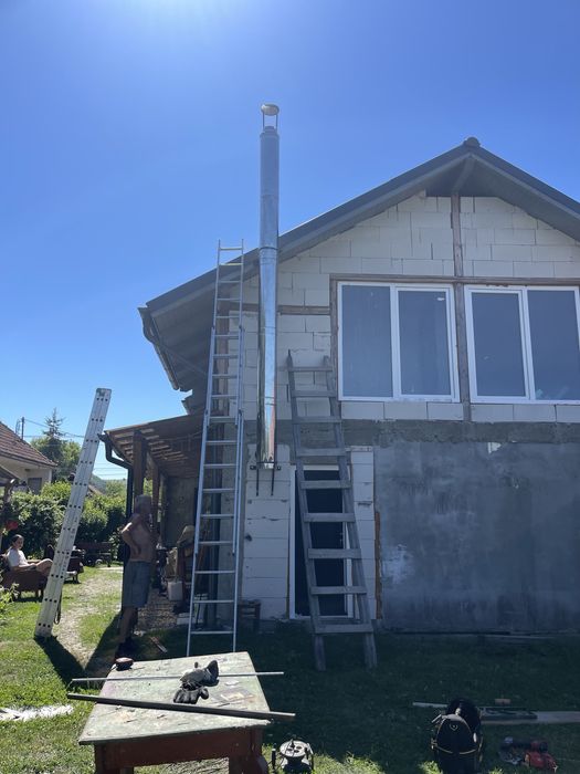 Cos de fum Hota tubulatura horn  inox cos de fum