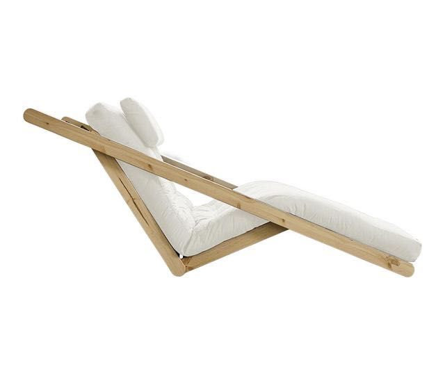 Sezlong extensibil living Figo Natural 120x200 cm