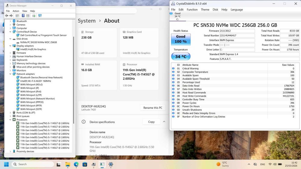 Dell Latitude 7420 FHD IPS i5-1145G7/256GB/16GB