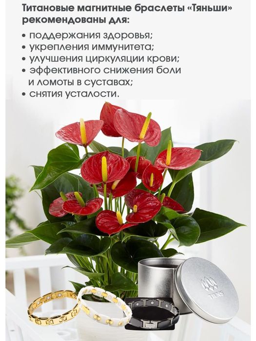 Титановые магнитные браслеты