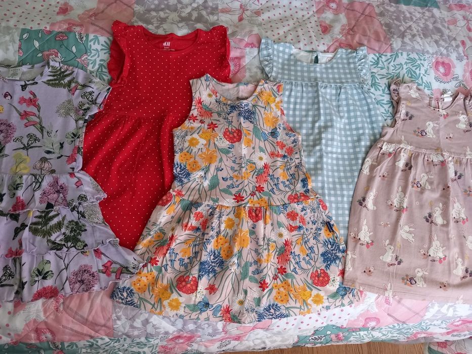 Летни рокли момиче  2 3 4 г. ZARA, George, H&M, Mayoral и др.