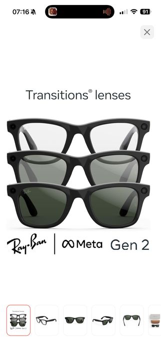 Смарт-очки Ray-Ban Meta Wayfarer Gen 2