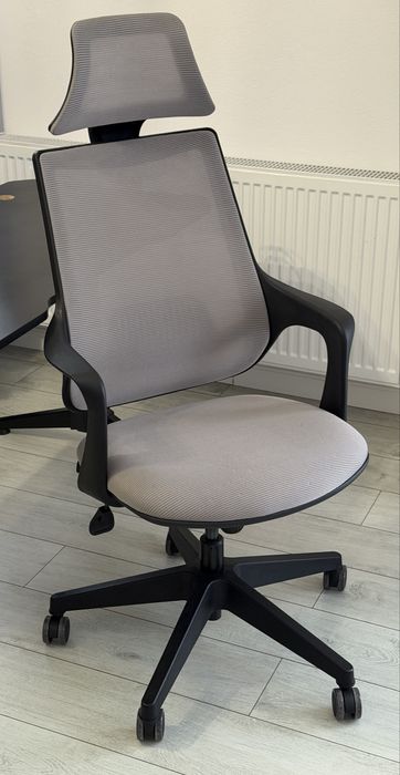 Birou gaming King Moon, 120x60x75, LED, design ergonomic, negru +Scaun